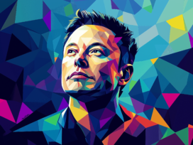 Abstract Elon Musk