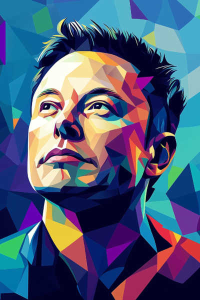 Abstract Elon Musk