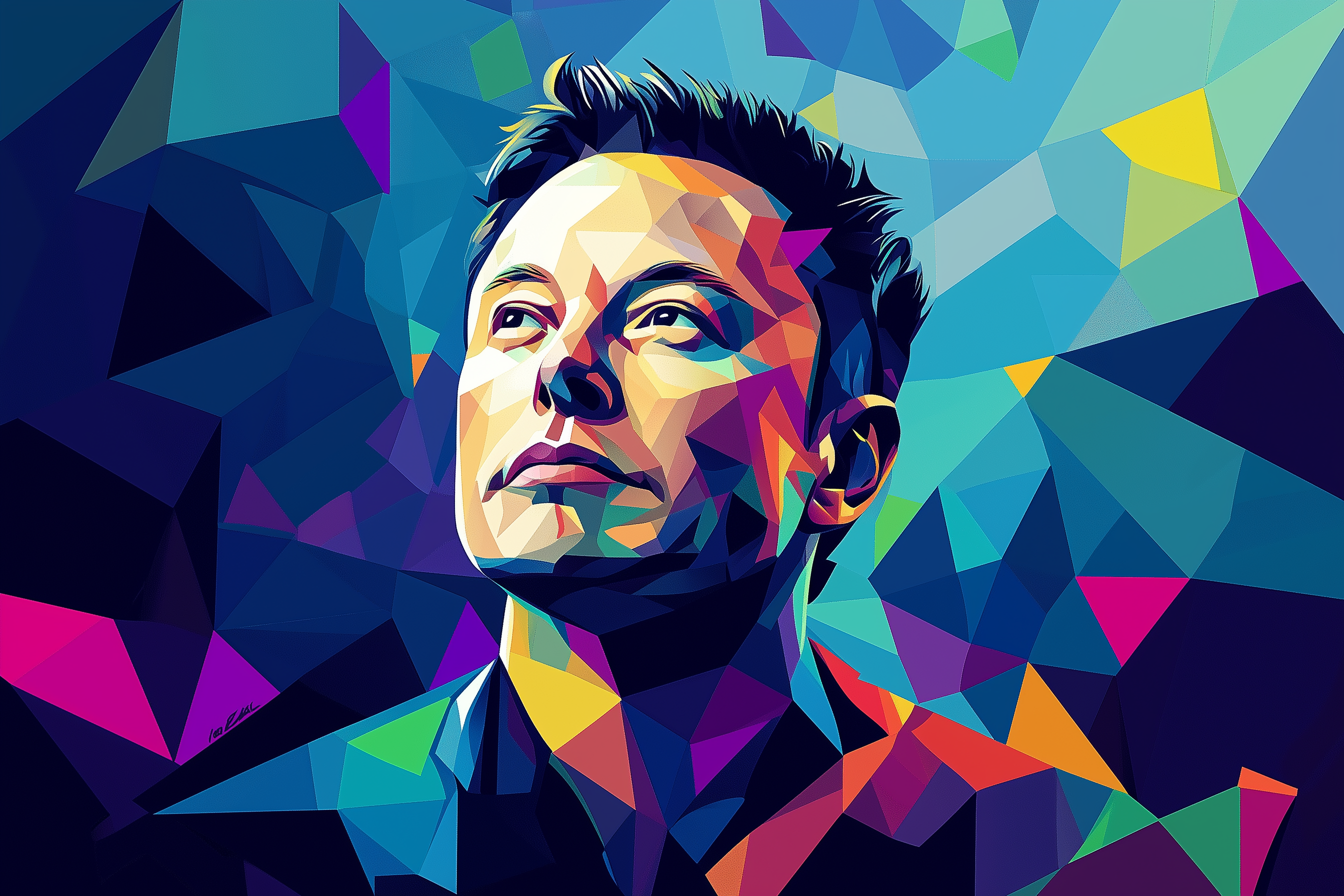 Abstract Elon Musk